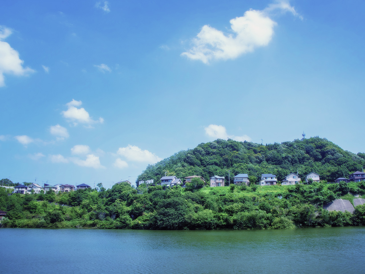 香川県さぬき市の分譲地「オレンジタウン」の風景